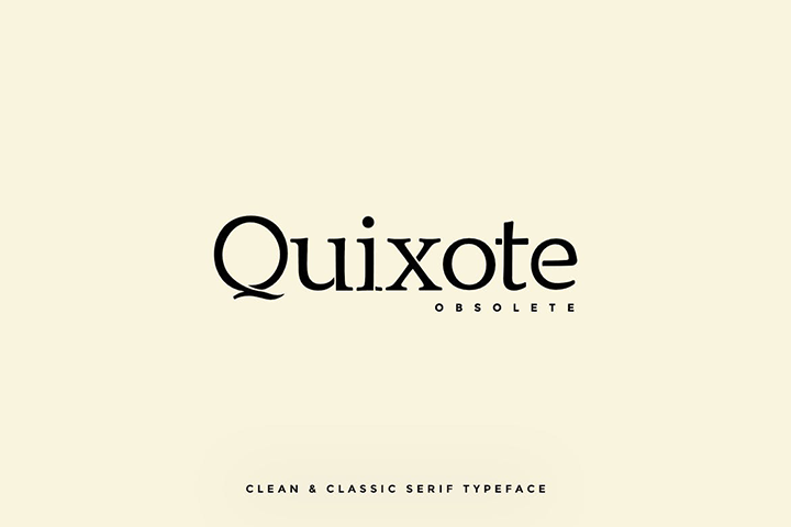Ejemplo de fuente Quixote Obsolete